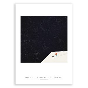 Illustrazione keep digging di Lagnette Francesca Tucci stampa fine art Giclée